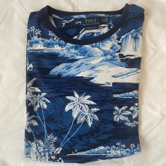 Polo Ralph Lauren Other - Polo Ralph Lauren fish and tree print Tee-Shirt (XL but fit like a large)
